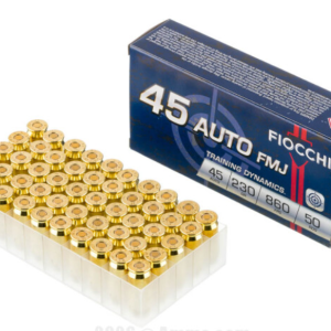 Fiocchi 45 ACP Ammo - 1000 Rounds of 230 Grain FMJ Ammunition