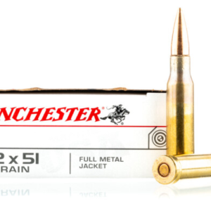 Winchester 7.62x51mm Win Ammo - 200 Rounds of 147 Grain FMJ Ammunition