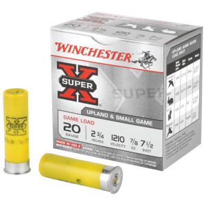 Winchester Super-X 20 Gauge 2.75" #7.5 Ammo (250u)