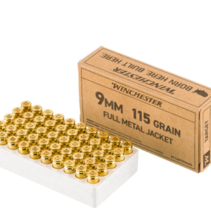 Winchester Service Grade 9mm Ammo - 1000 Rounds of 115 Grain FMJ Ammunition